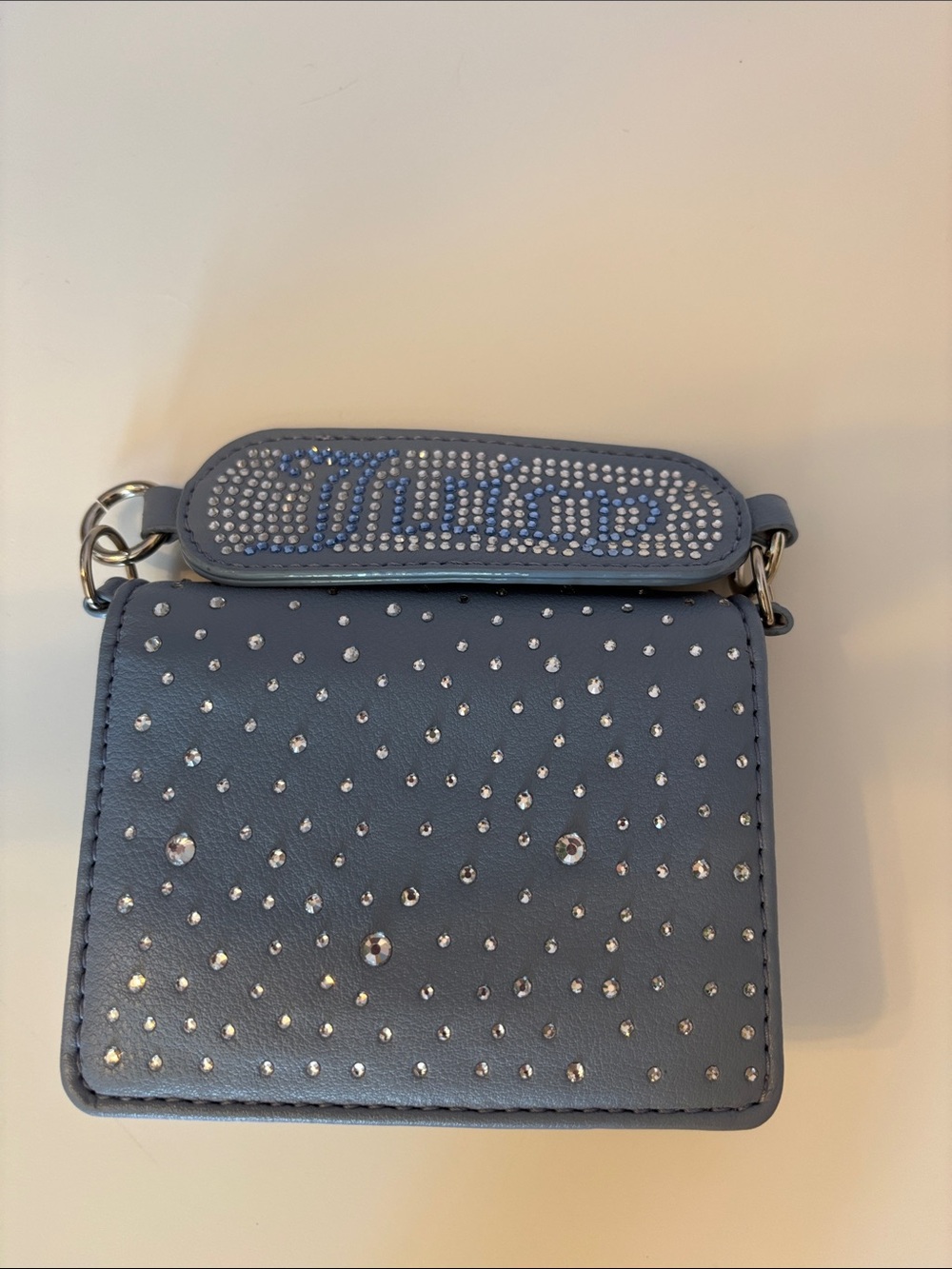 Juicy Couture Blue Rhinestone Mini Bag Y2K